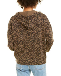 Skull Cashmere Leopard Cashmere-Blend Hoodie