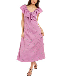 Olivia Rubin Maggie Midi Dress Purple 6