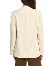 Vince Crepe Double-Breasted Blazer