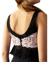 Cynthia Rowley The Cosmo Sequin Knit Top