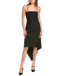 Helmut Lang Scarf Hem Dress Black