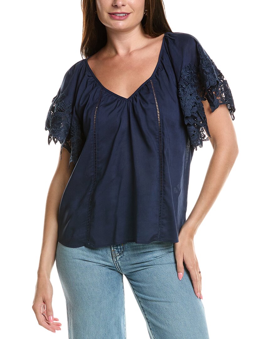 Ramy Brook Lynette Linen-Blend Top