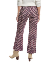 Re/Done 70S Plum Stamp Loose Flare Jean