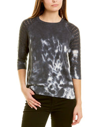 Nydj Pointelle Pullover Black Regular 00 (XXS)