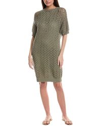 Brunello Cucinelli Linen & Silk-Blend Midi Dress