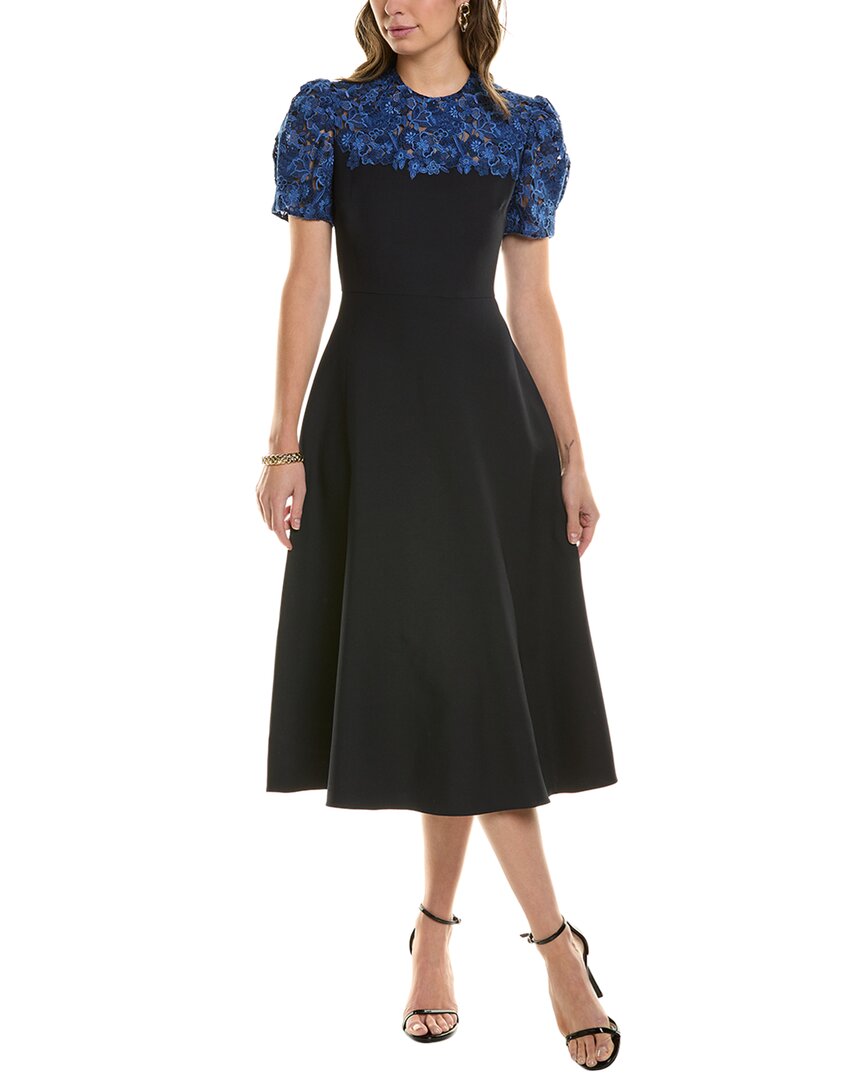 Valentino Wool & Silk-Blend A-Line Dress