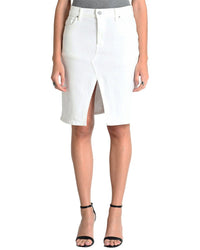 Fidelity Denim Regal White Skirt Blue