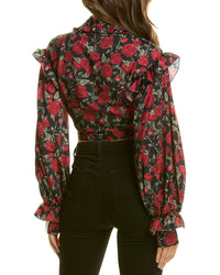 Rokh Rose Print Blouse