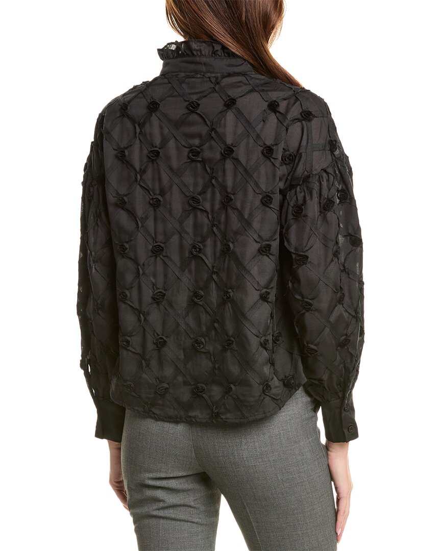 Gracia Ruffle Neck Top