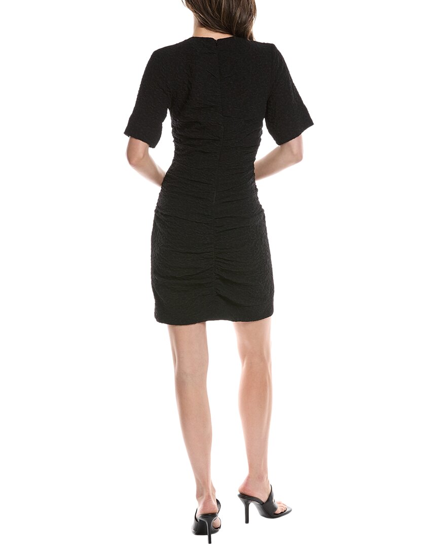 Ganni Textured Ruched Front Mini Dress