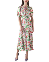 Lk Bennett Jemima Silk Dress Green