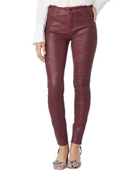 Paige Hoxton Stretch Leather Pant Regular 00 (XXS) Brown