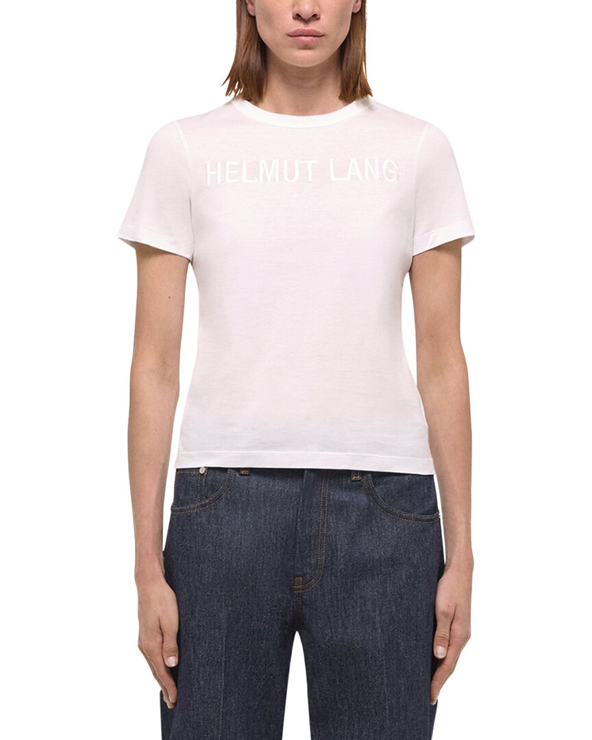 Helmut Lang Logo Slim Tee White