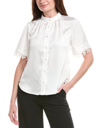 Gracia Satin Blouse White