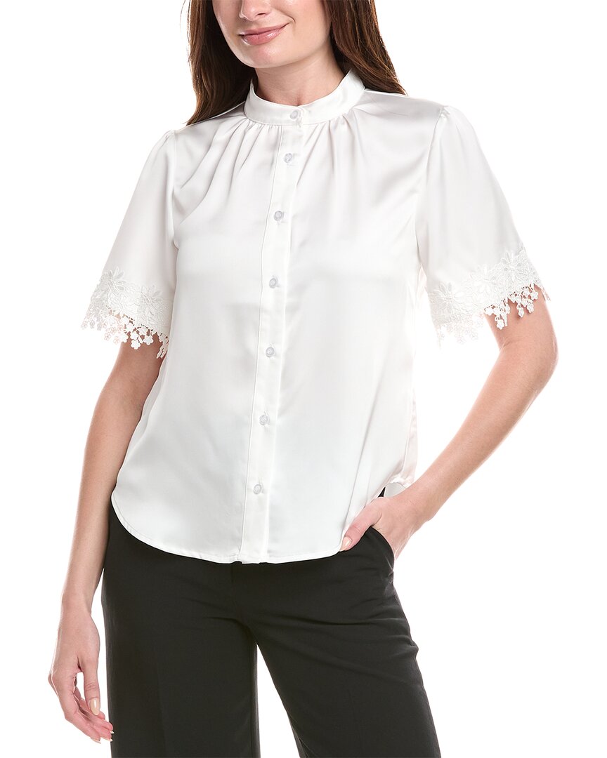 Gracia Satin Blouse White
