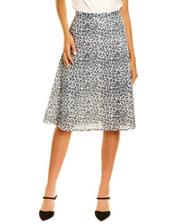 Olivia Rubin Jeanie Sequin Midi Skirt White