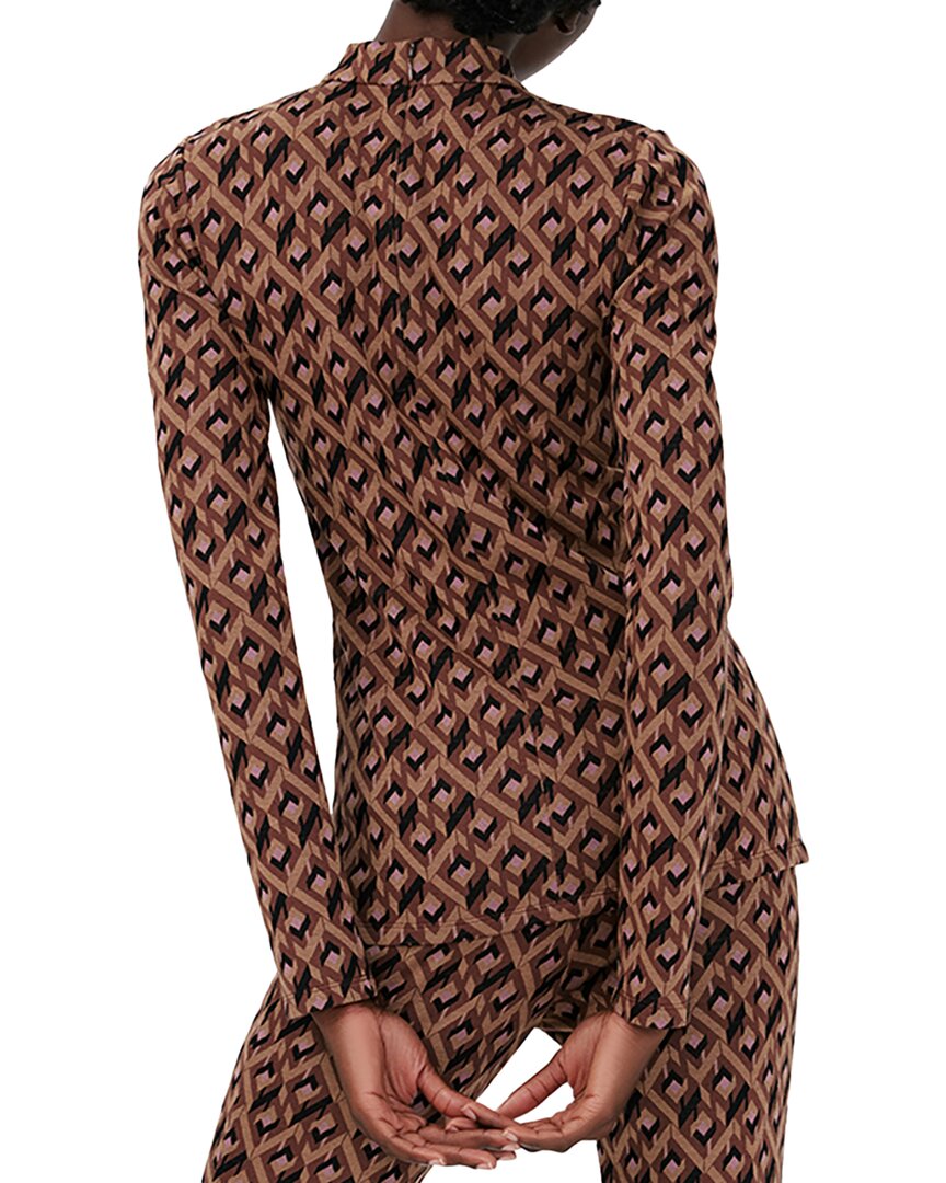 Diane Von Furstenberg Birdie Wool-Blend Top