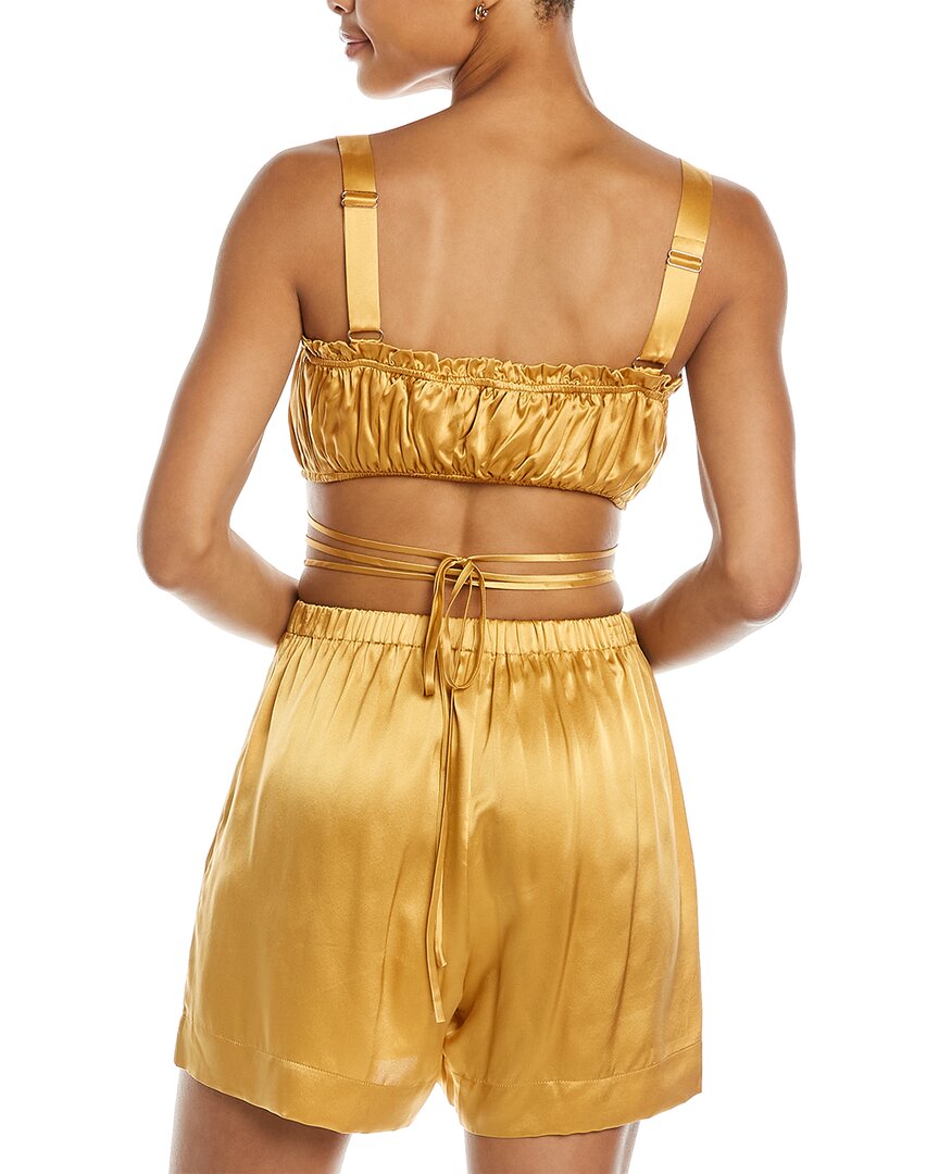 Nicholas Tracy Silk Crop Top