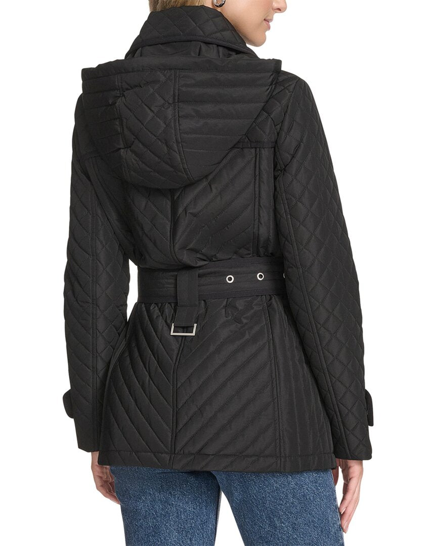 Andrew Marc Brinklee Belted Trench Coat
