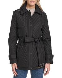 Andrew Marc Brinklee Belted Trench Coat