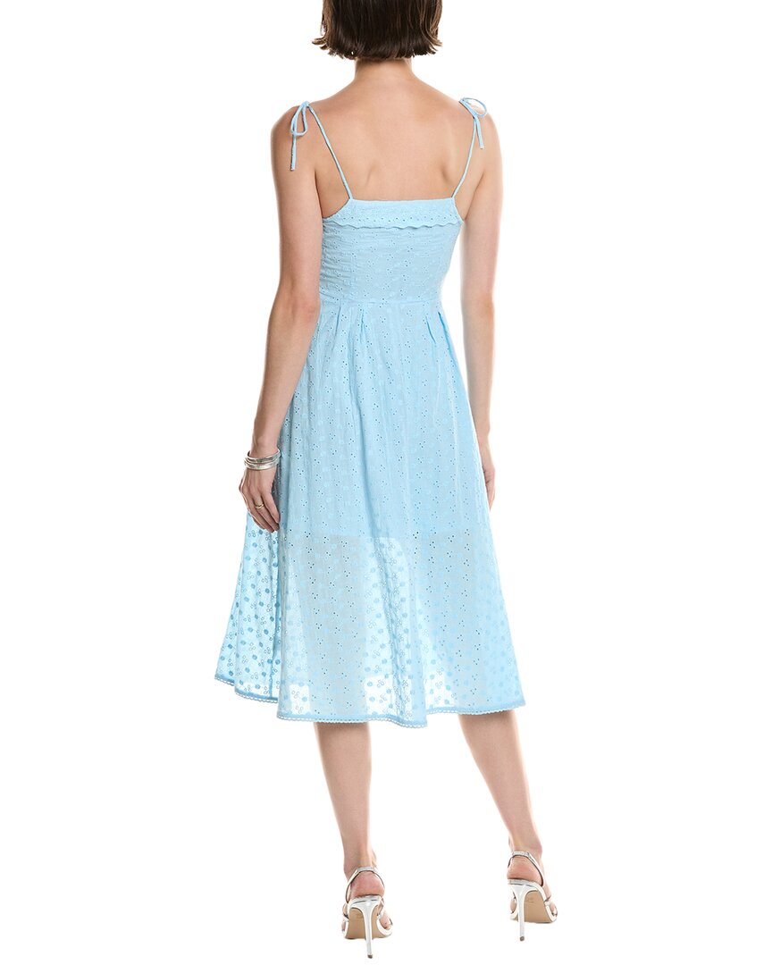 Abbey Eyelet Midi Dress, Blue / Regular 12 (L) Abbey Eyelet Midi Dress, Blue / Regular 12 (L)