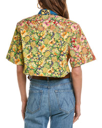 Re/Done Oversized Crop Shirt