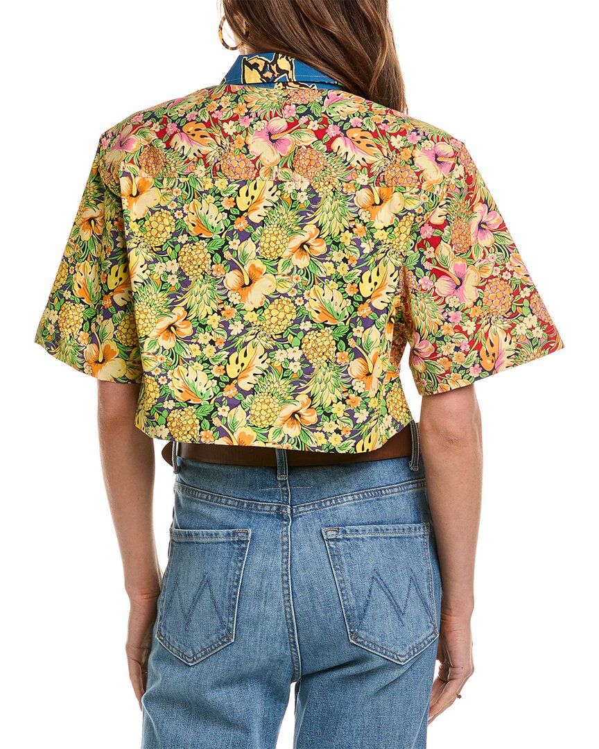 Re/Done Oversized Crop Shirt