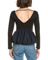 To My Lovers Bubble Hem Top