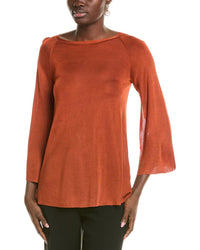 Lafayette 148 New York Bi Color A-Line Sweater Harvest Petite 0 (XS)