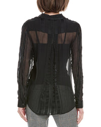 Le Superbe Ribbon Stripe Silk Shirt