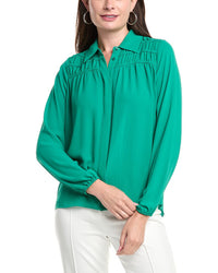 T Tahari Button-Down Blouse