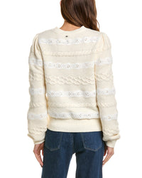 Sam Edelman Jette Cable Lace Sweater