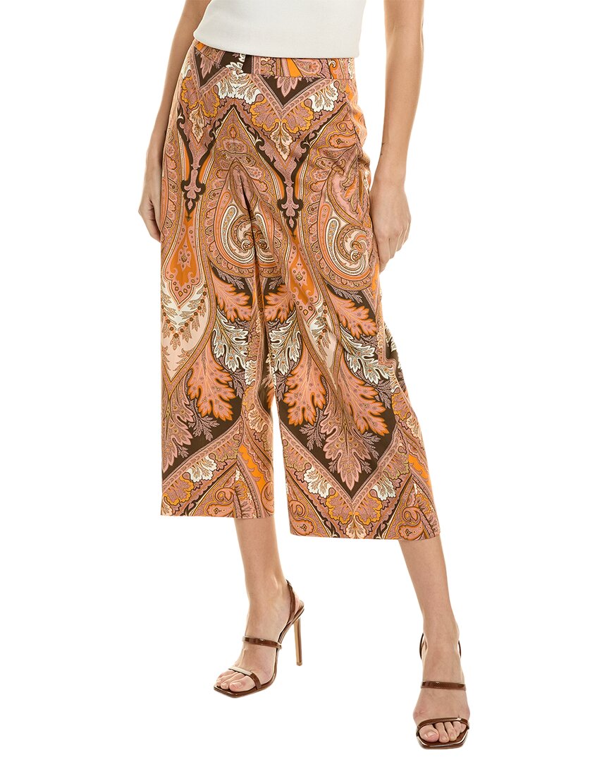 Kobi Halperin Laura Print Cropped Pant Brown Multi 2