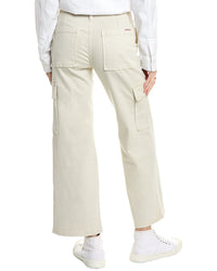 Hudson Jeans Rosalie Cement High-Rise Wide Leg Cargo Jean
