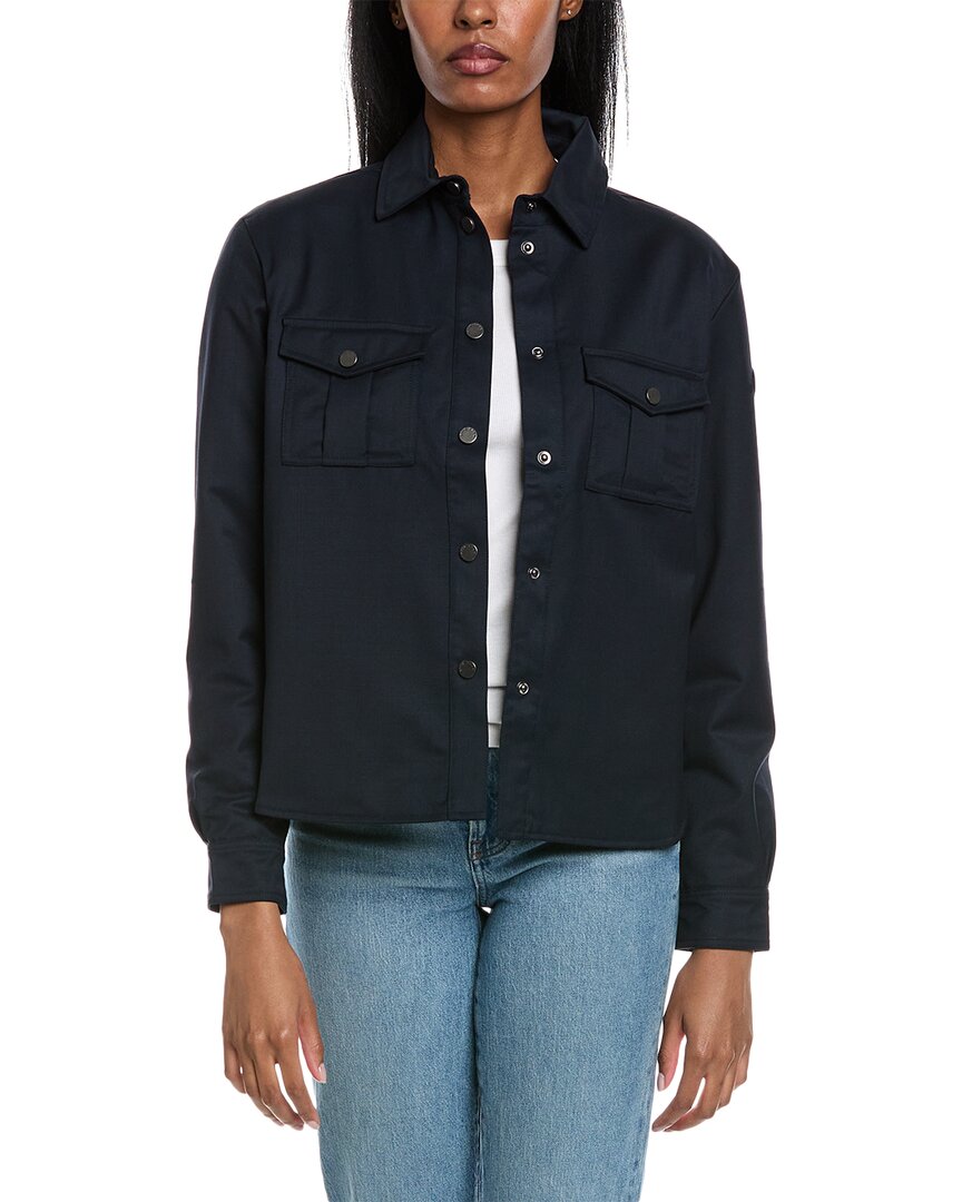 Erin Snow Sahara Wool Shirt Jacket Regular 8 (M) Blue