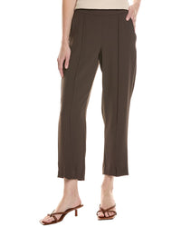 Vince Mid-Rise Tapered Pull-On Pant Brown Multi
