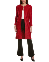 St. John Sequin Coat Red