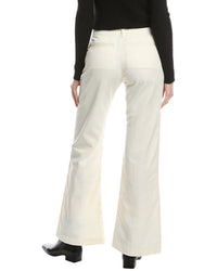 Re/Done Mid-Rise Flared Trouser Ivory Jean