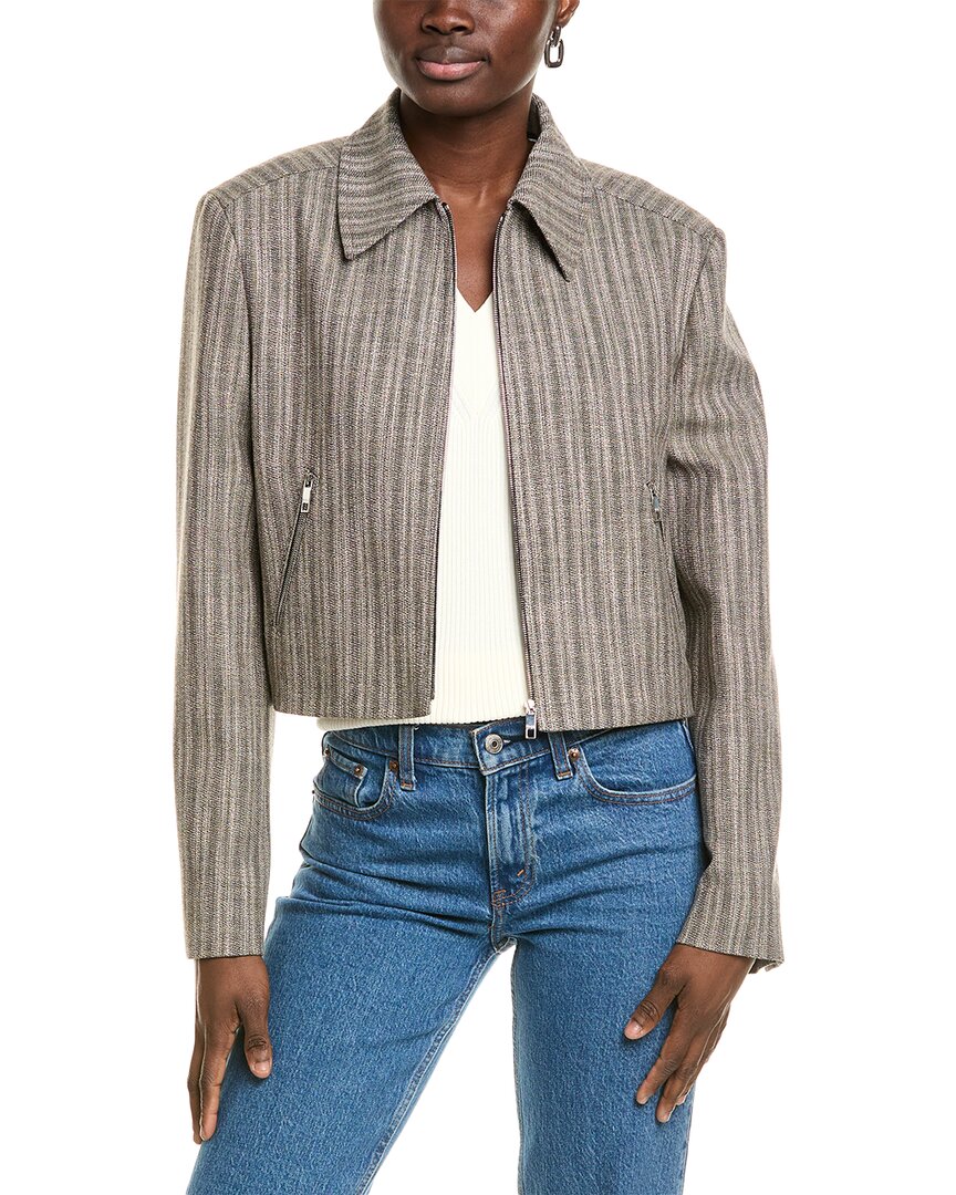 Hugo Boss Jalerena Wool-Blend Jacket Beige