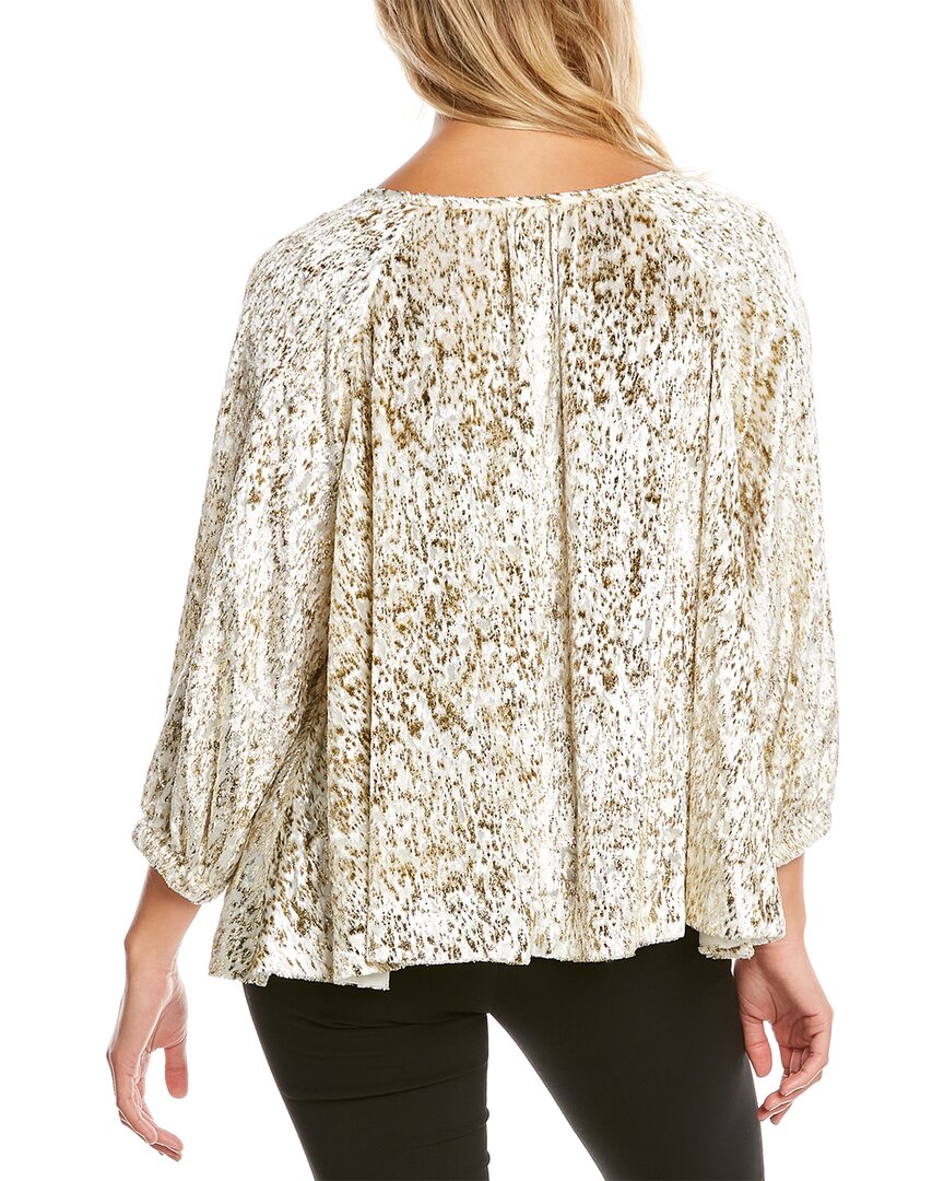 Elie Tahari Keyhole Blouse