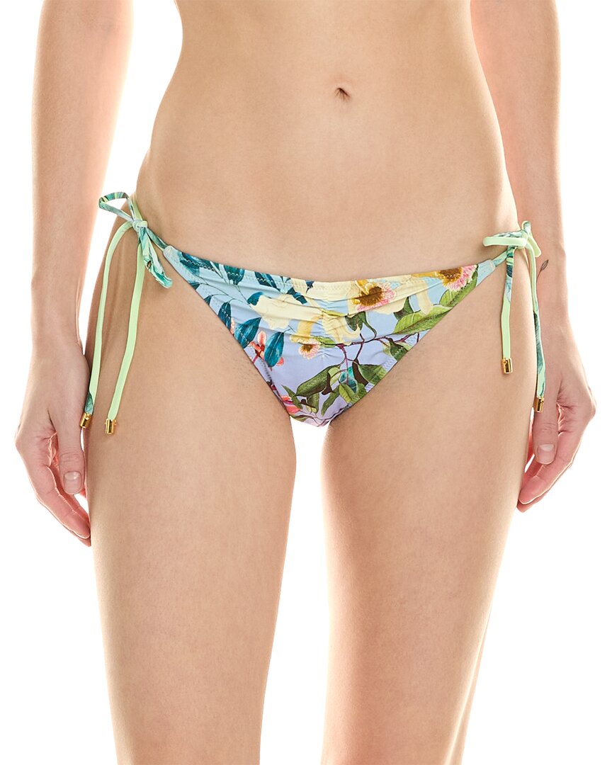 Pq Swim Ruched Tie Full Bikini Bottom Purple Regular 12 (L)