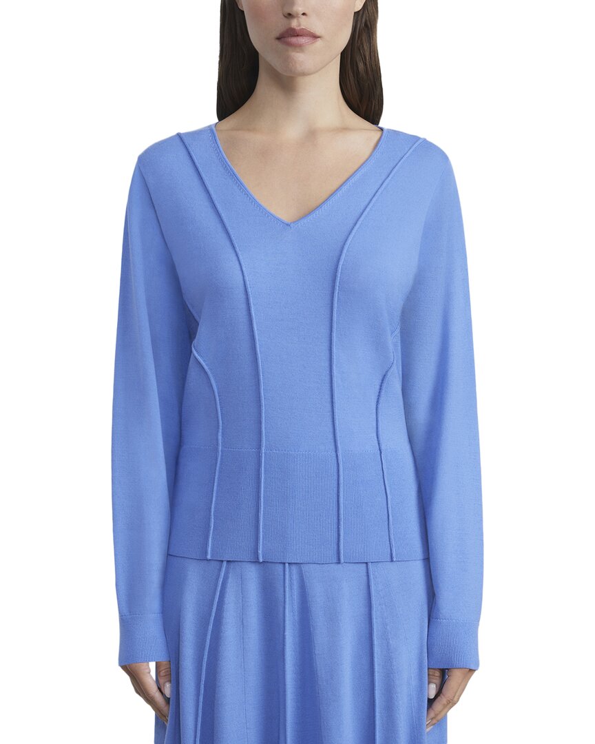 Lafayette 148 New York Convertible Bateau Neck Wool-Blend Sweater