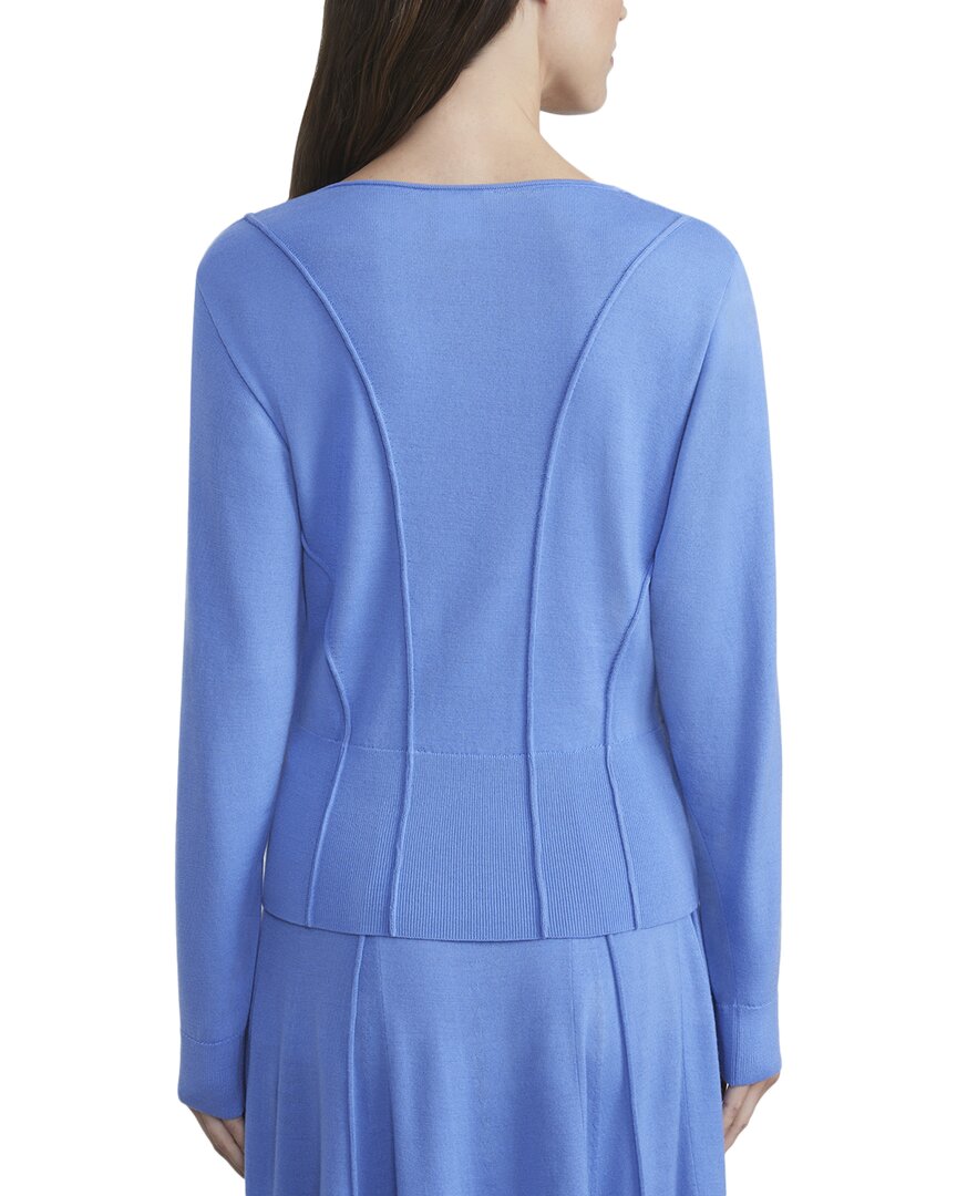 Lafayette 148 New York Convertible Bateau Neck Wool-Blend Sweater