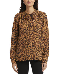 Nydj Tie Neck Blouse Multi