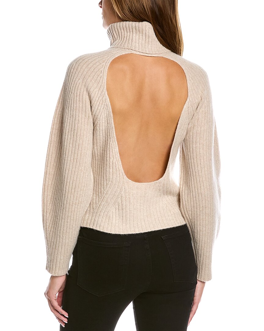 Vince Open Back Turtleneck Cashmere Sweater