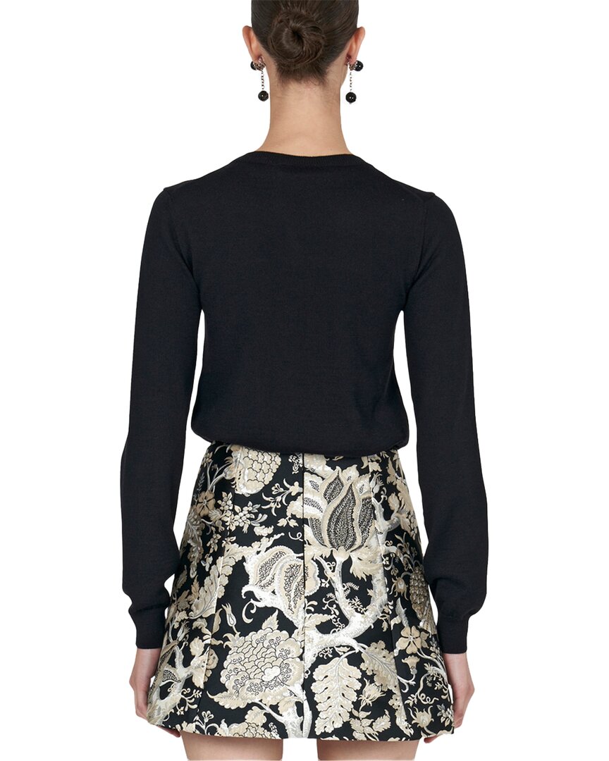 Carolina Herrera Wool & Silk-Blend Sweater