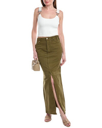 Staud X Wrangler The Maxi Skirt Green