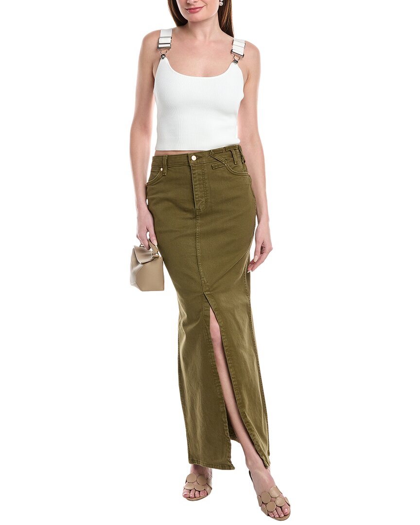 Staud X Wrangler The Maxi Skirt Green