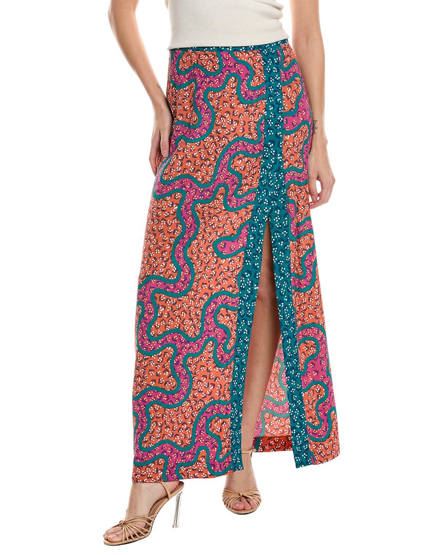 Diane Von Furstenberg Latrice Maxi Skirt Orange