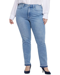 Nydj Plus Marilyn Big Skies Straight Leg Jean Multi